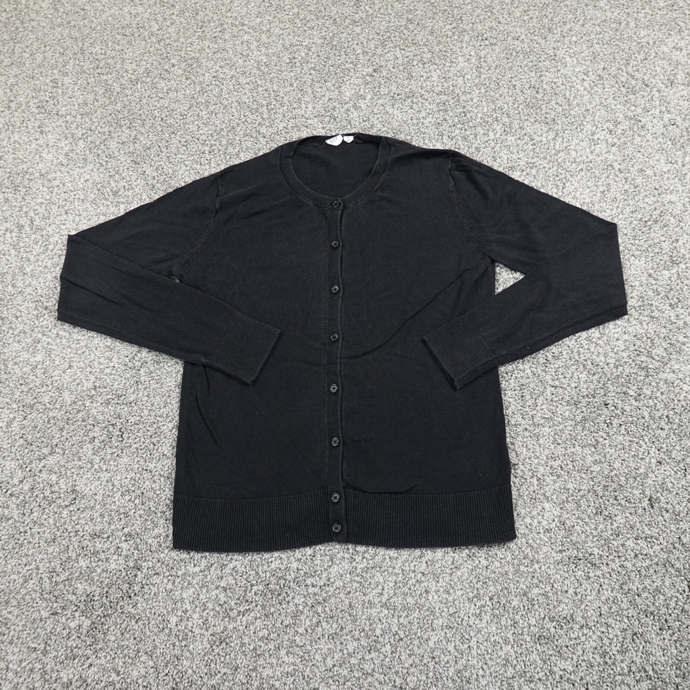 Gap Sweater Womens M Black Outdoor Button Sweatshirt Cardigan Academia Normcore
